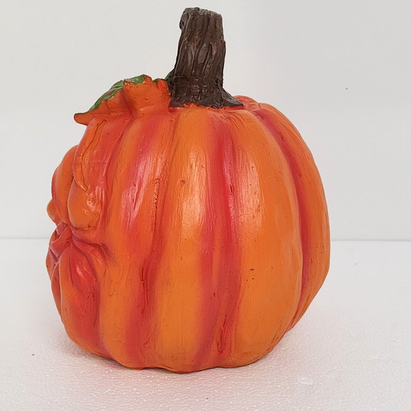 NEW! Collections Etc Expressive Pumpkins Halloween Table Top Décor Medium 8.5"H - Picture 4 of 7